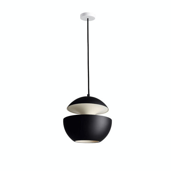 Here Comes The Sun Pendel - Elegant Lampe i Sort/Hvid