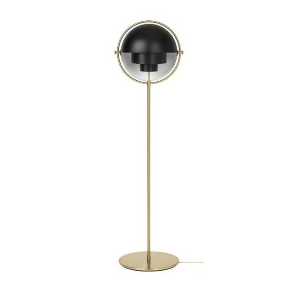 Gubi Multi-lite Gulvlampe i Messing og Sort - Tilbud!