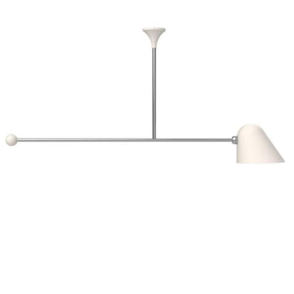 Tato Beghina Pendel i Mat Hvid og Krom - Stilfuld Belysning